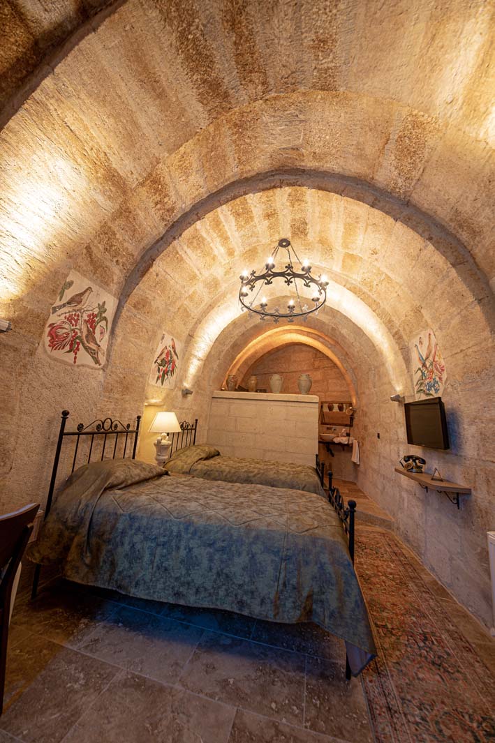Deluxe Cave Room 305 cave room embroidered door of the best rock carving hotel in Cappadocia